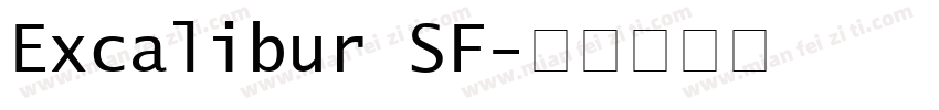 Excalibur SF字体转换